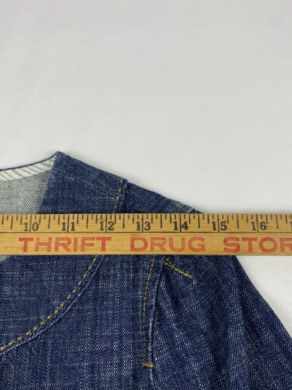 Ann Taylor Loft Denim Cropped Fitted Jacket Women’s Size 0 Button Cuff - Picture 7 of 10